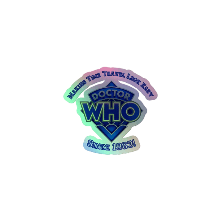 Doctor Who Time Travel Holographic Sticker Sheet product image (1)