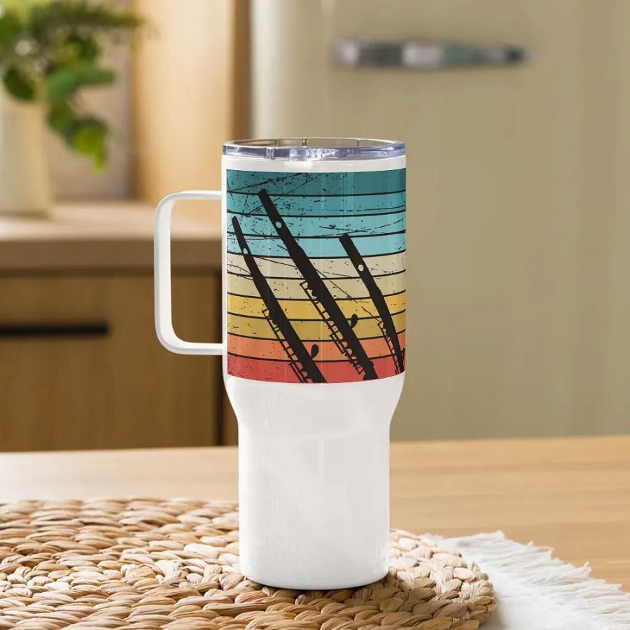 Abstract Flute Stainless Steel Travel Mug - Piccolo product image (10)