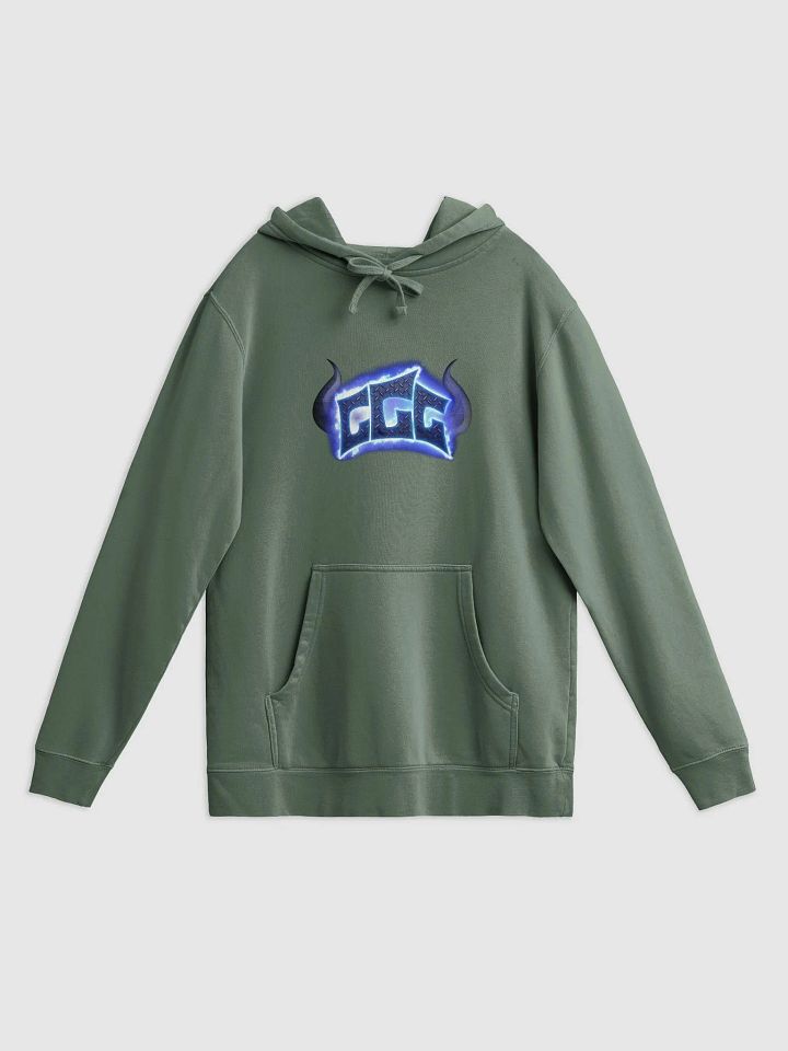 GGG Fire Logo Pigment Dyed Hoodie product image (1)