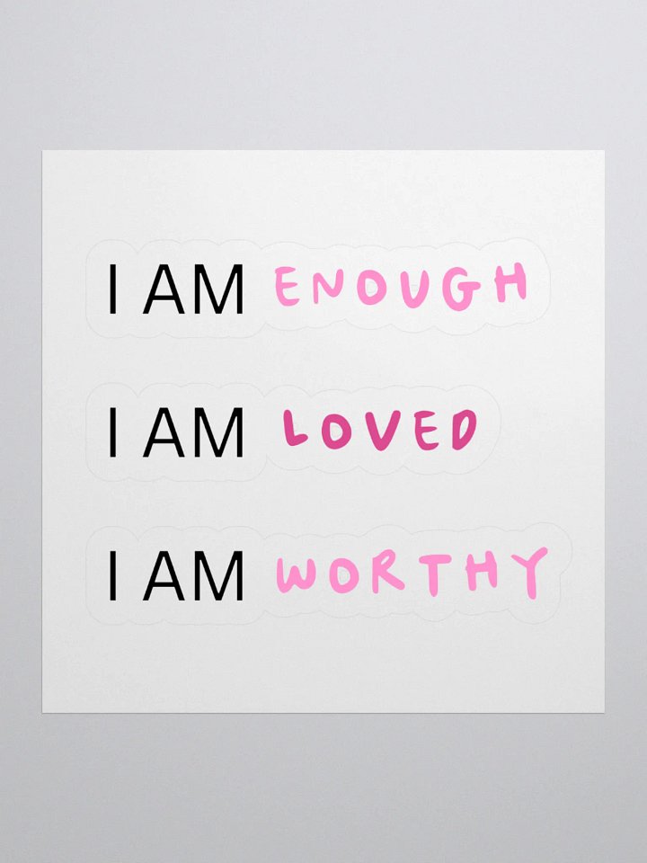 I am loved sticker product image (1)