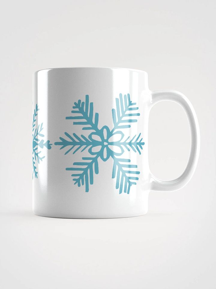 Simple Snowflakes White Glossy Mug product image (1)