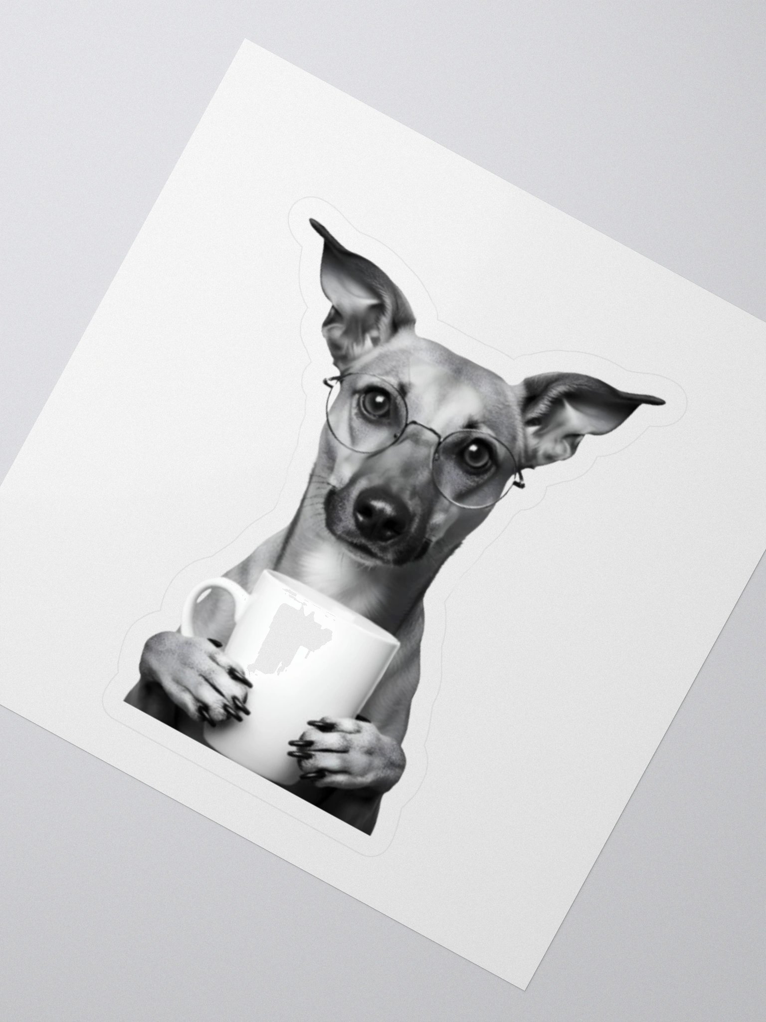 Potcake and Coffee Sticker product image (2)