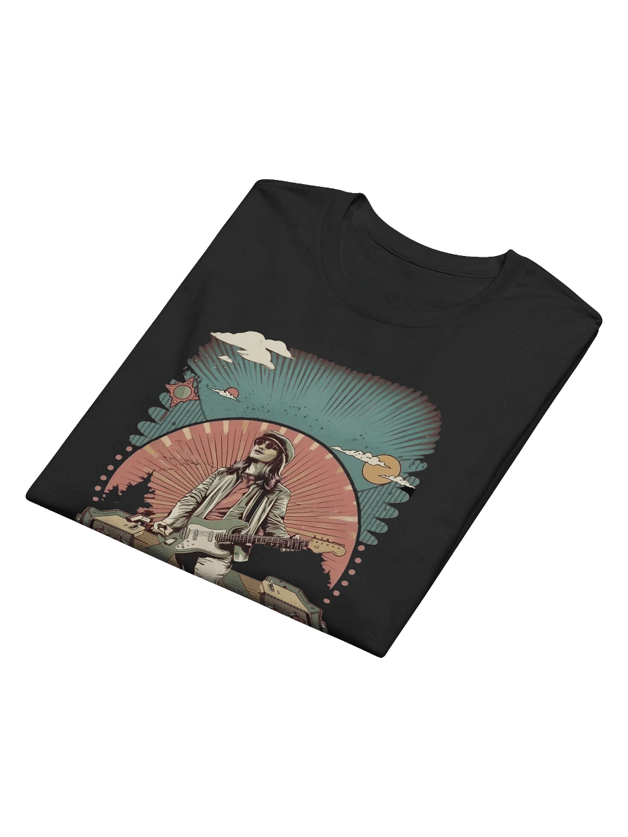 Vintage 70's Style Guitarist Soft Long Sleeve Crew Neck T-Shirt product image (6)