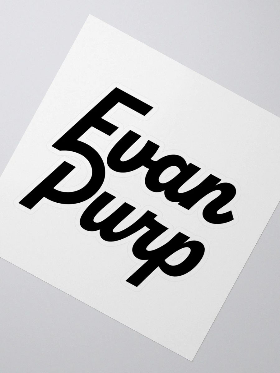 EvanPurp Logo Sticker (Stacked) product image (2)