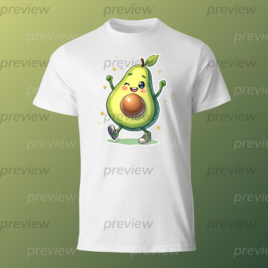 Happy Avocado Clip Art Bundle product image (4)