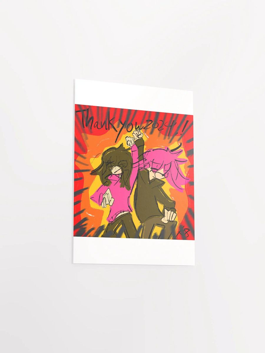 Thank you 2024! HenLee paper poster product image (18)