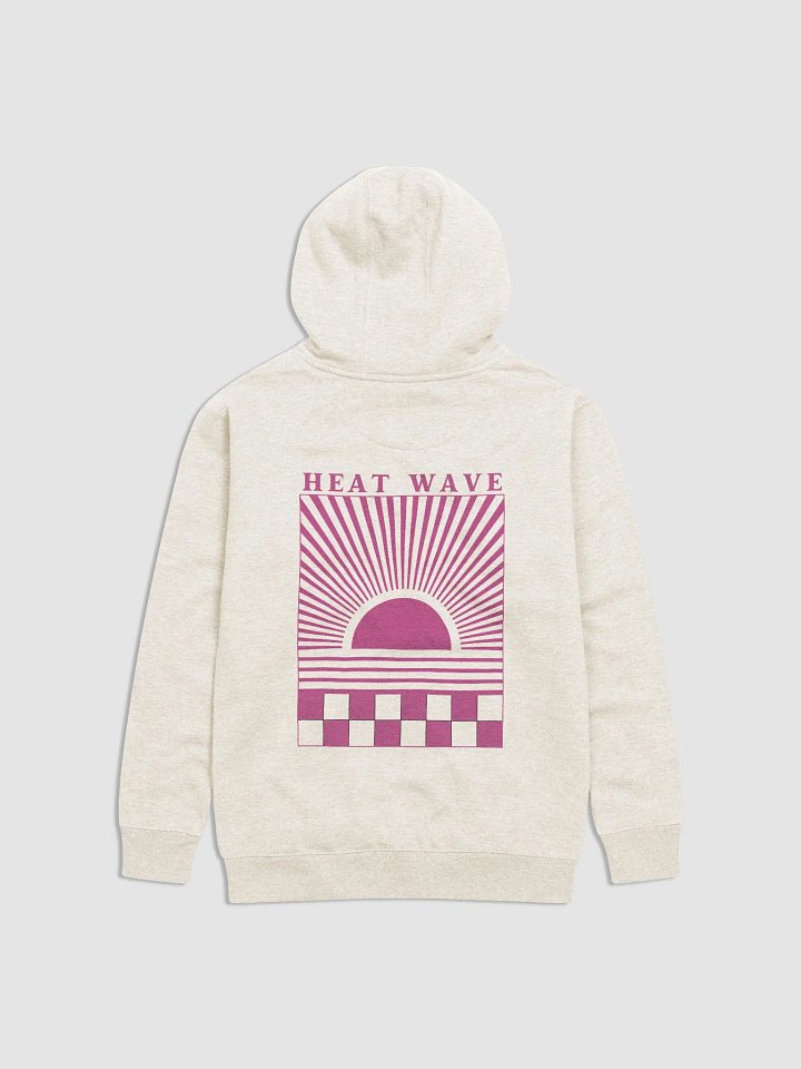 Heat Wave Retro Sunset Unisex Hoodie - Bone product image (1)
