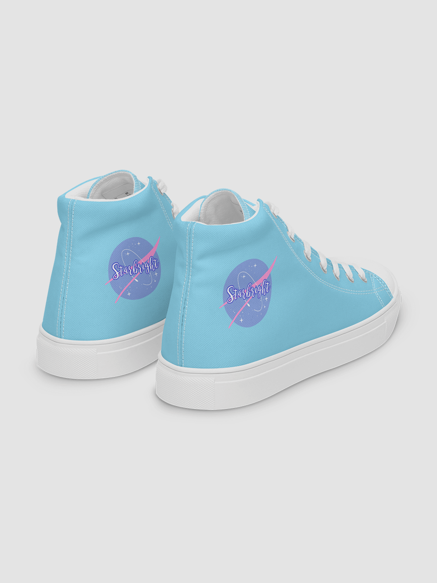 Baby Blue Starbright The Band Women's High Top Canvas Shoes product image (8)