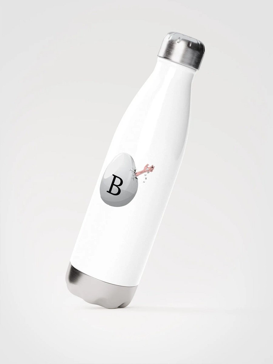 Steel bottle white product image (2)