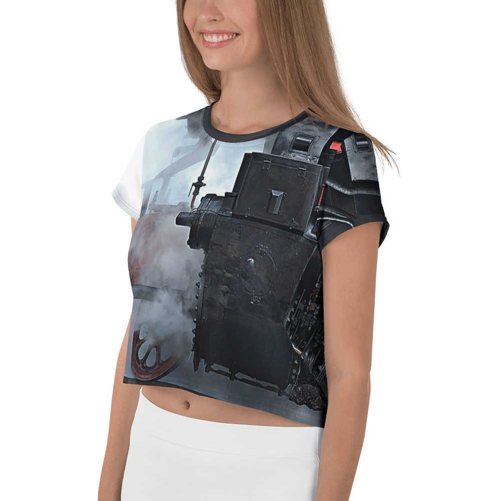 Crop-Top - Dampflokomotive Detailausschnitt product image (3)