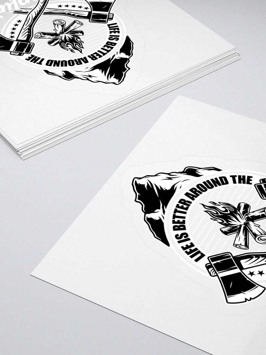 Mountain Campfire Kiss-Cut Stickers product image (13)