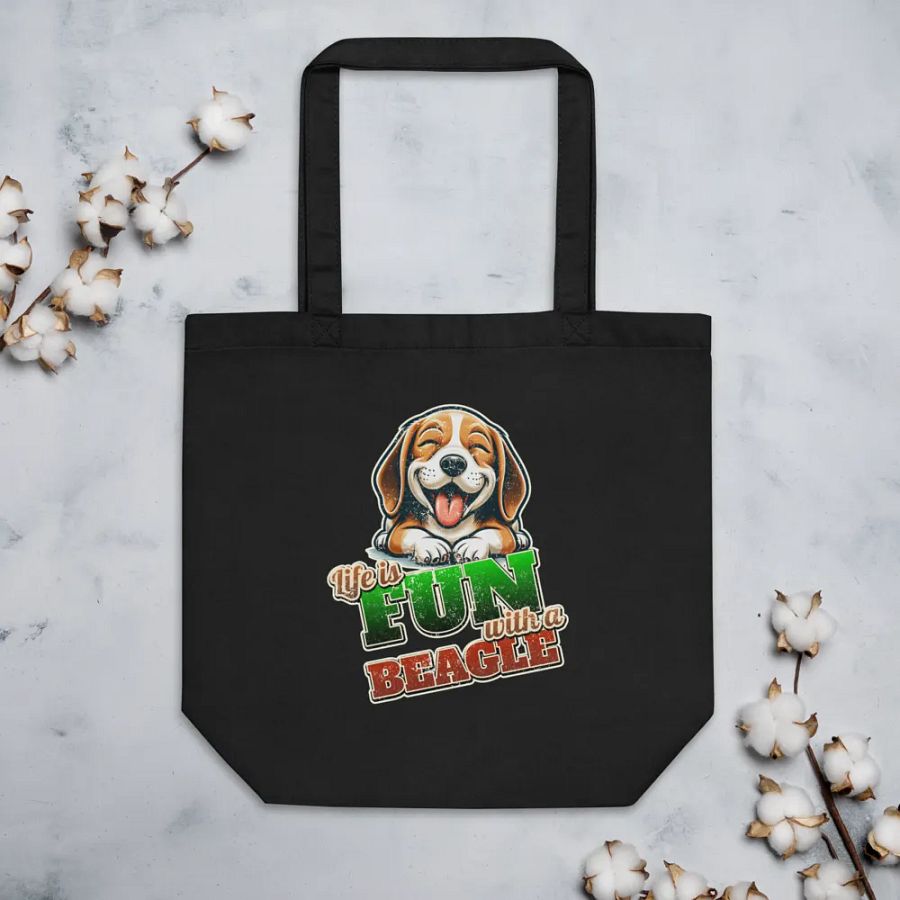 Fun Beagle Eco Tote Bag product image (5)