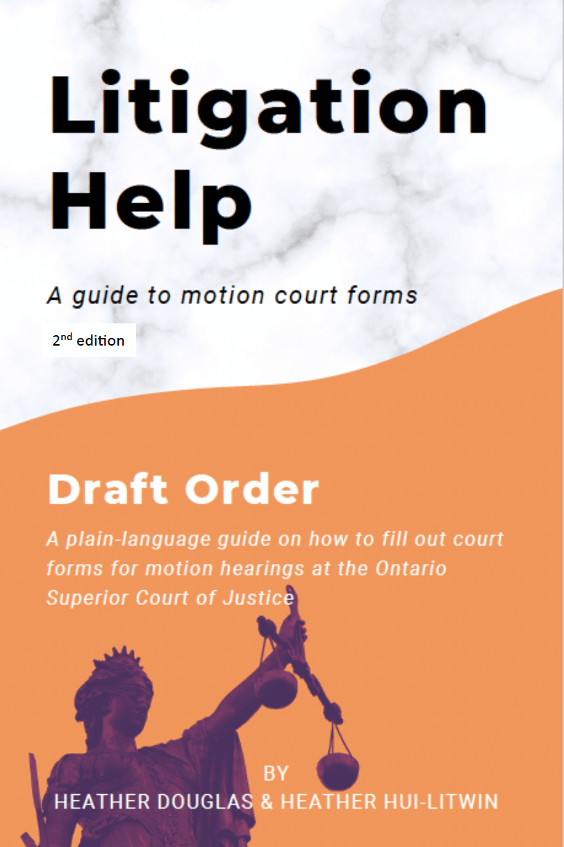 Guide to Completing a Civil Motion Draft Order (Ontario Superior Court of Justice) product image (1)