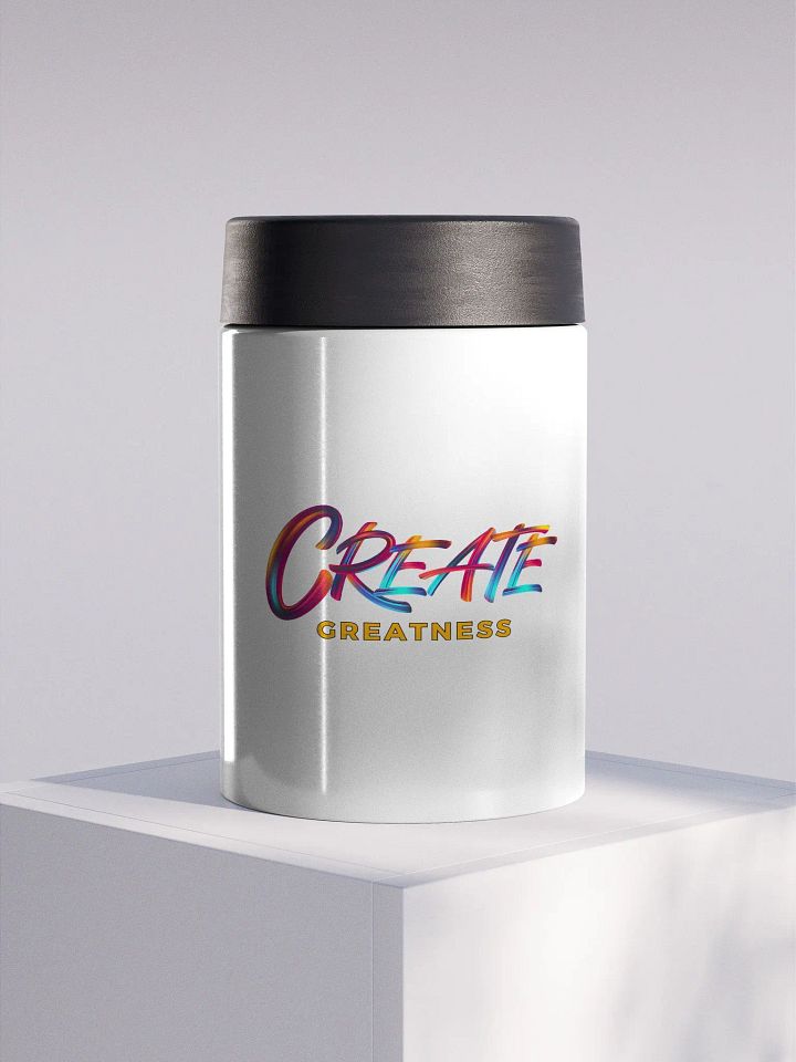 CREATE GREATNESS Stainless Steel Koozie product image (1)