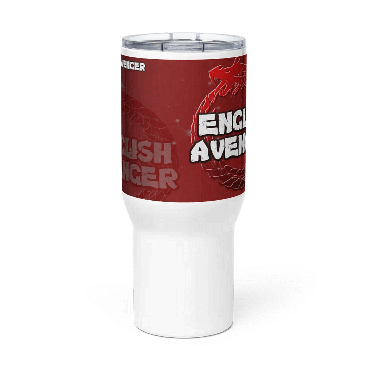 English Avenger Channel Logo Graphic Travel Mug with Handle product image (2)