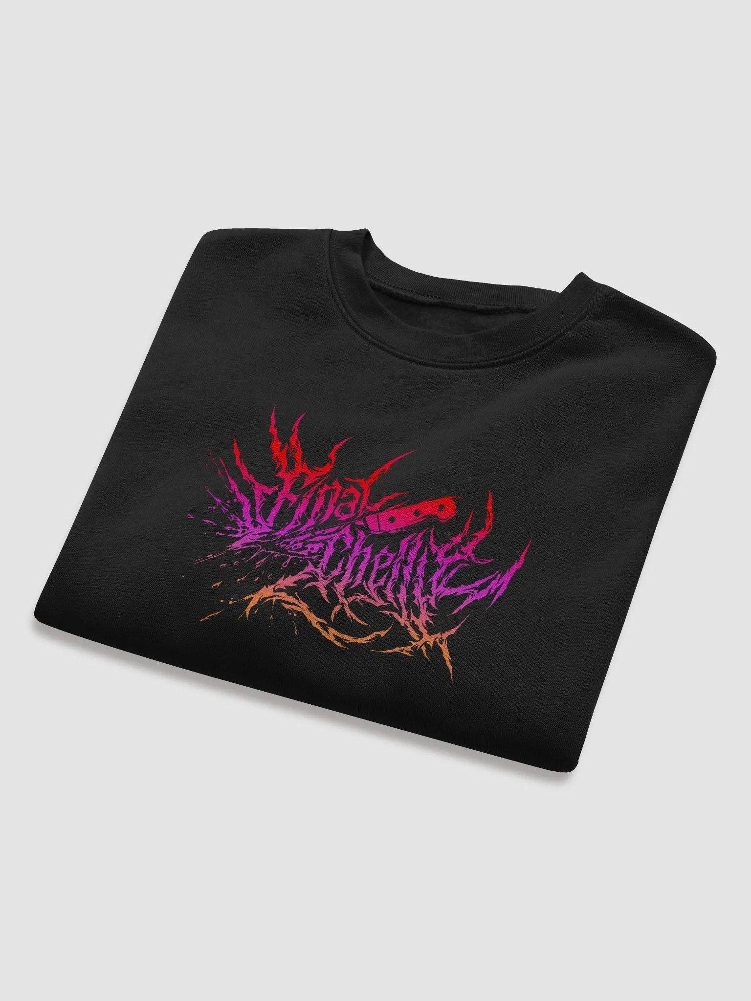 Keep It Metal Pink Blend Logo Womens Fleece Crop Top Printed Sweatshirt product image (5)