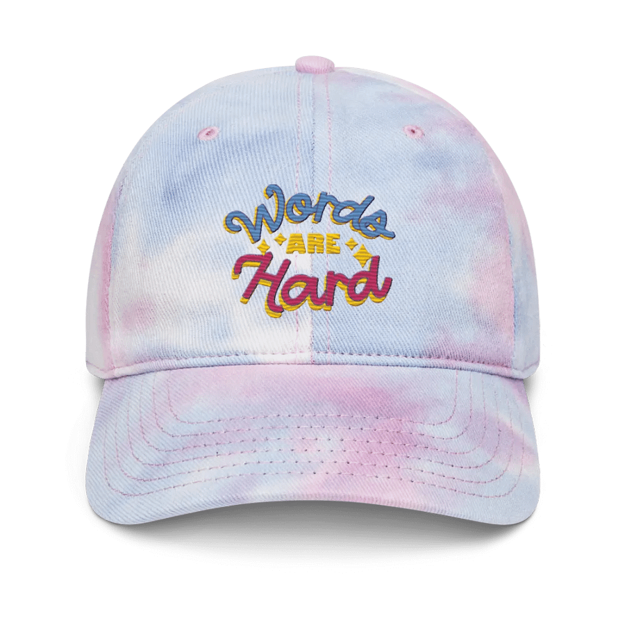 Words Are Hard Tie-Dye Hat product image (3)