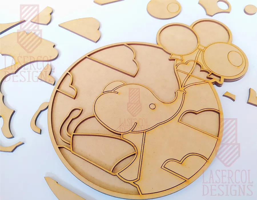 Baby Elephant - Laser Cut Files product image (5)