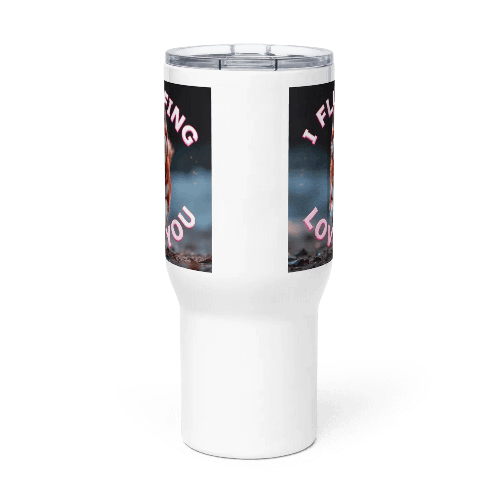 "I FLUFFING LOVE YOU" HUSKY TRAVEL MUG product image (3)