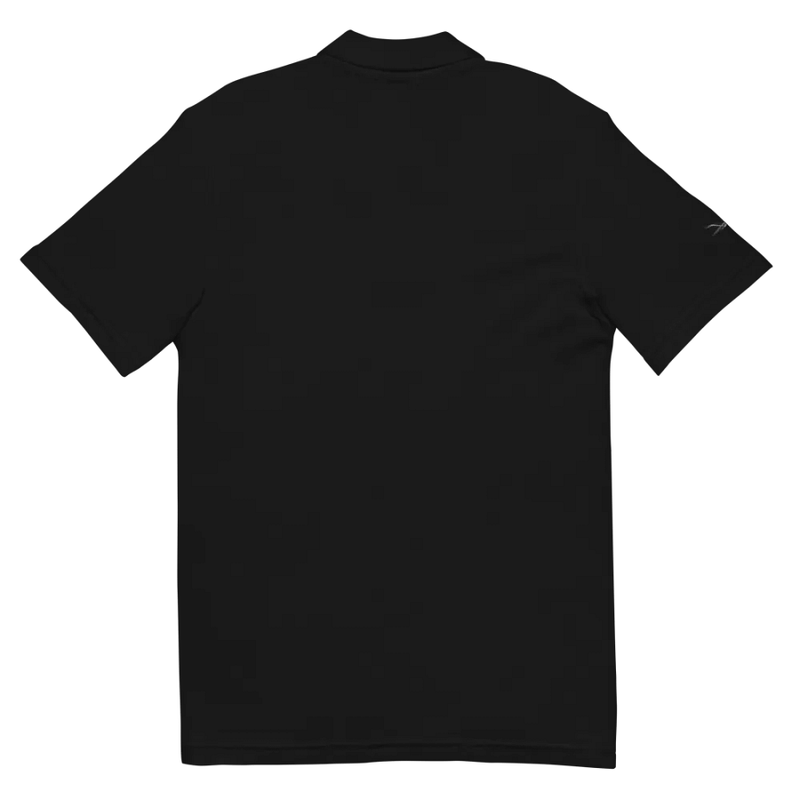 Unisex Pique Polo Shirt - Embroidered - Black HApex Gear White Logo product image (11)