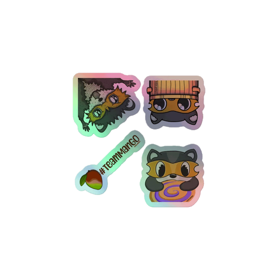 Team Mango Holographic Stickers product image (1)