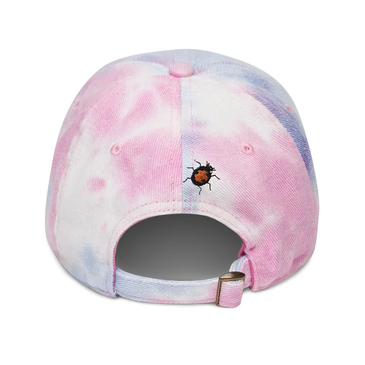 "Ladybug" Embroidered Tie-Dye Hat product image (2)
