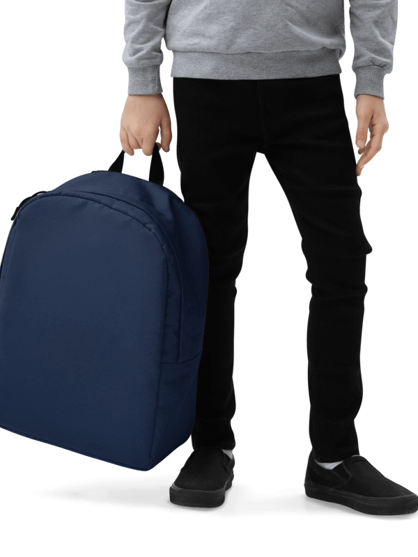 Customizable Minimalist Blue Backpack product image (4)