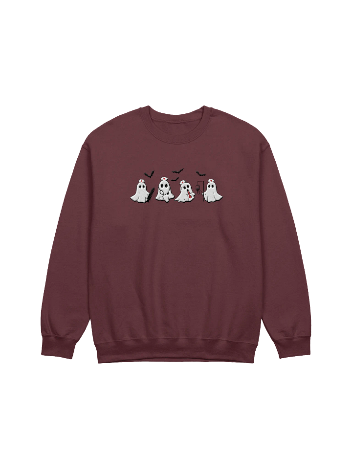 Embroidered Healthcare Inspired Ghosts Sweatshirt product image (3)