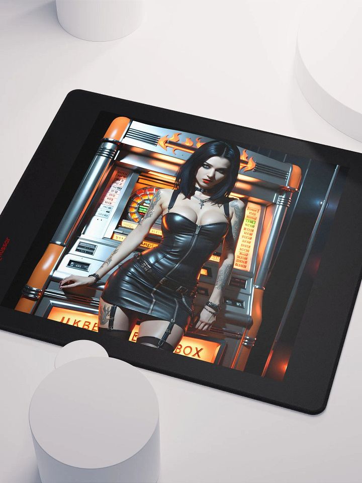 Jukebox Chick Gaming Mouse Pad product image (1)