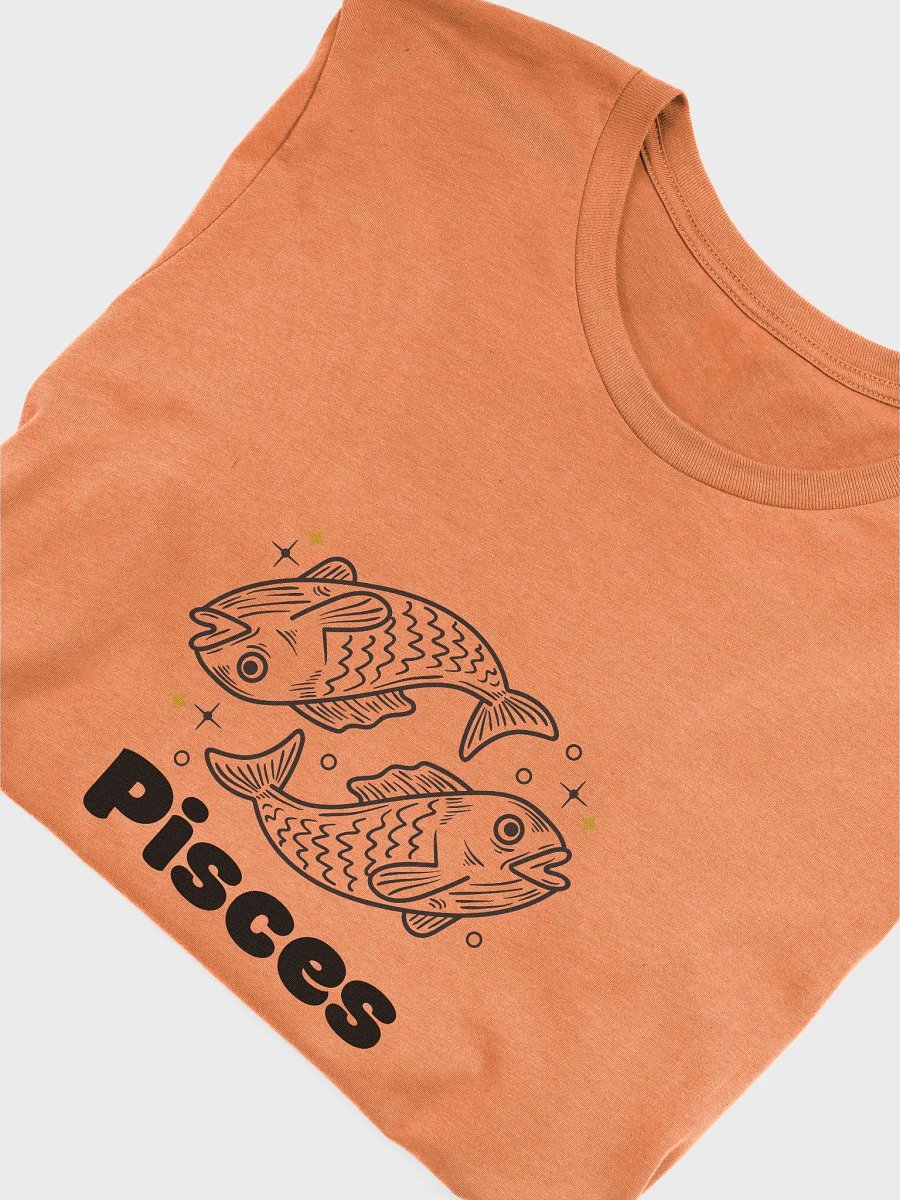Pisces Fish T-shirt - Black Writing product image (3)
