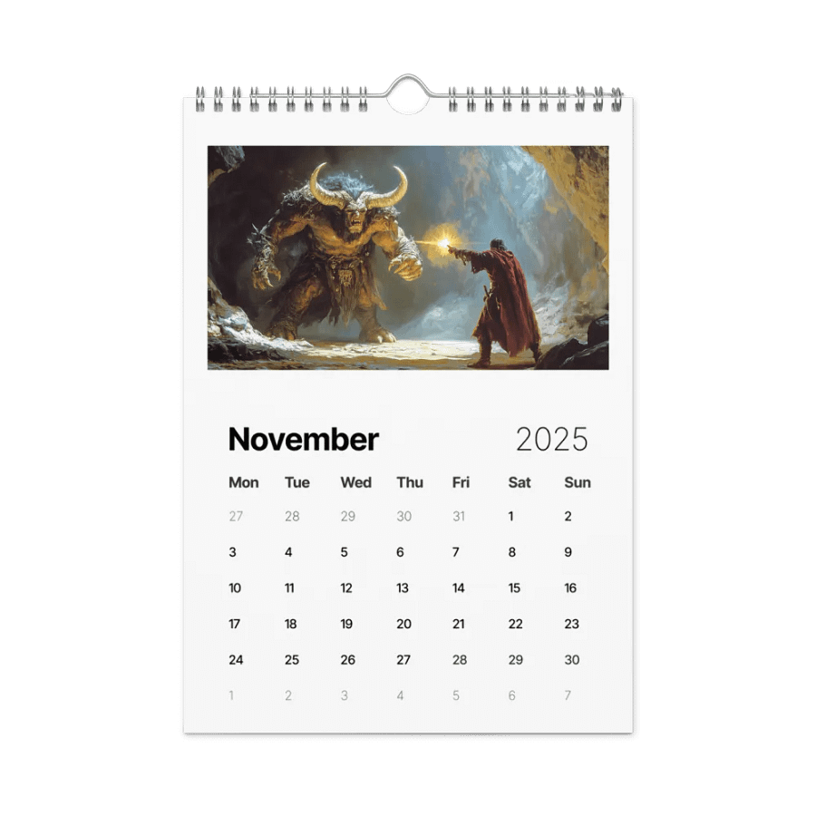 2025 Hack the Dungeon class calendar | D&D product image (11)