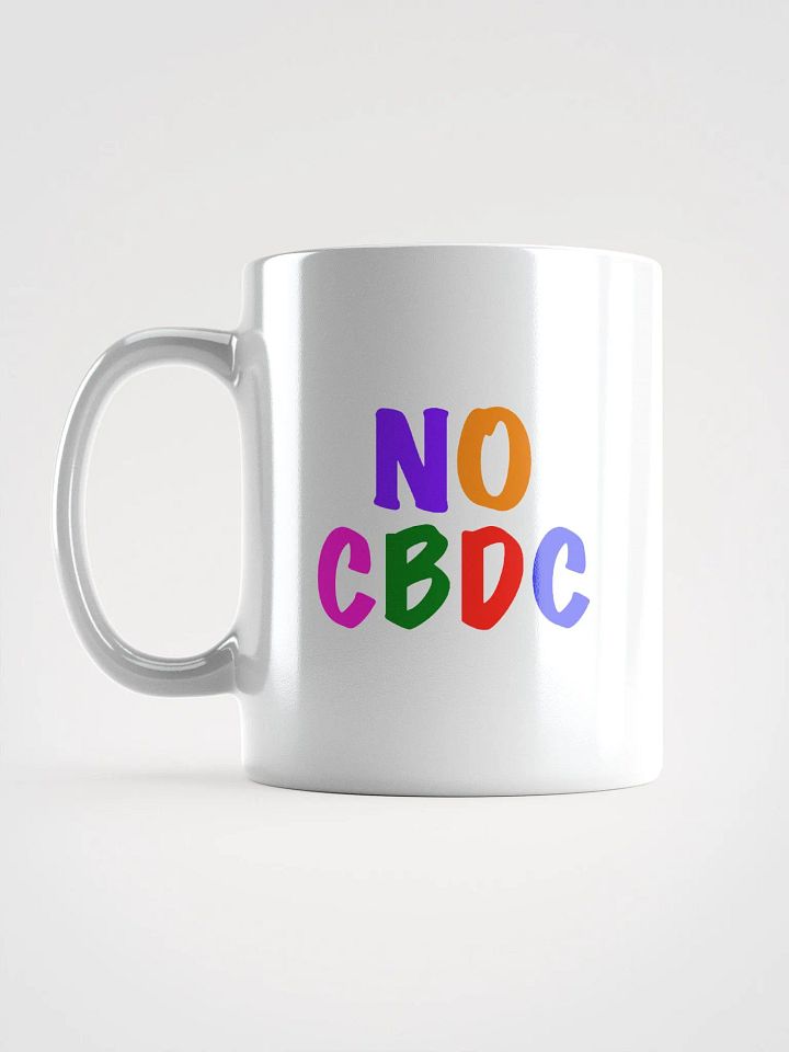 Colorful Protest Mug: NO CBDC product image (2)