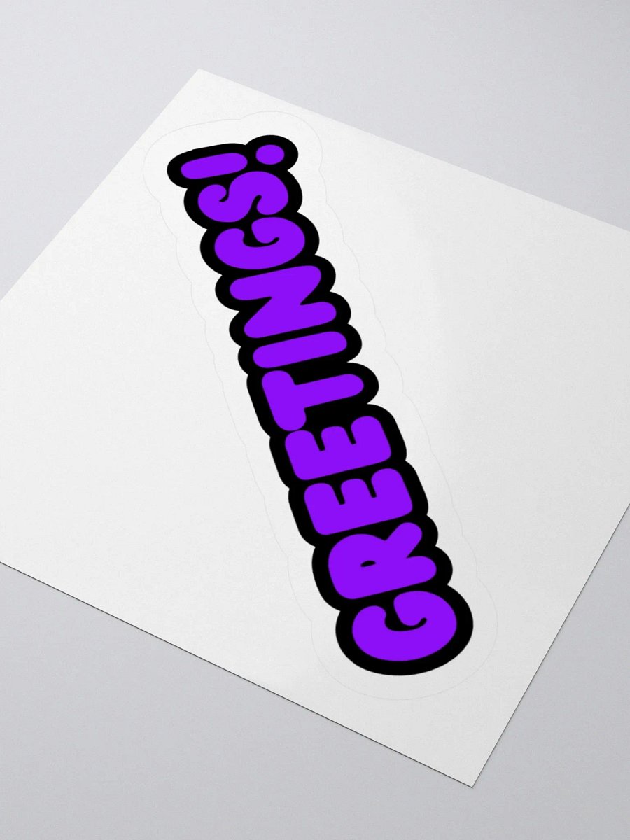 Greetings! Sticker product image (3)