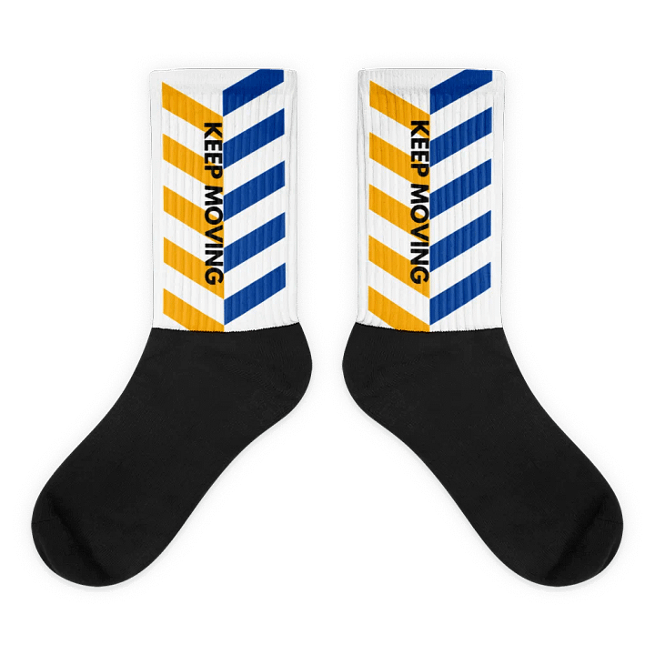 Vibrant Chevron Motivation Socks product image (1)