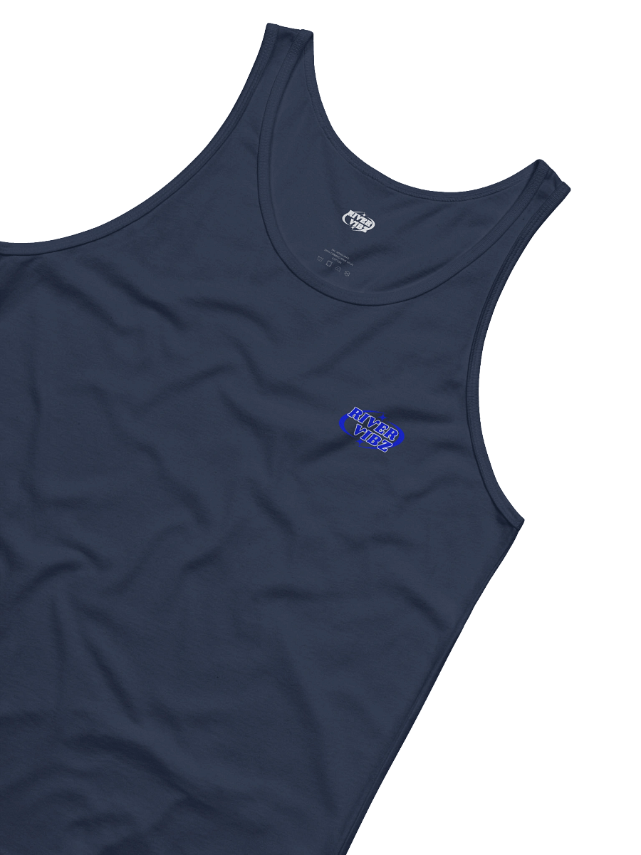 Men's Blue Starry River Vibz Logo Tank product image (4)