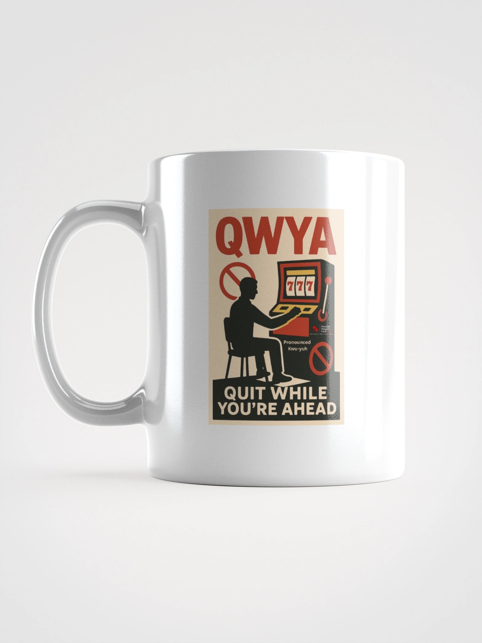 White NVPC QWYA Mug product image (1)