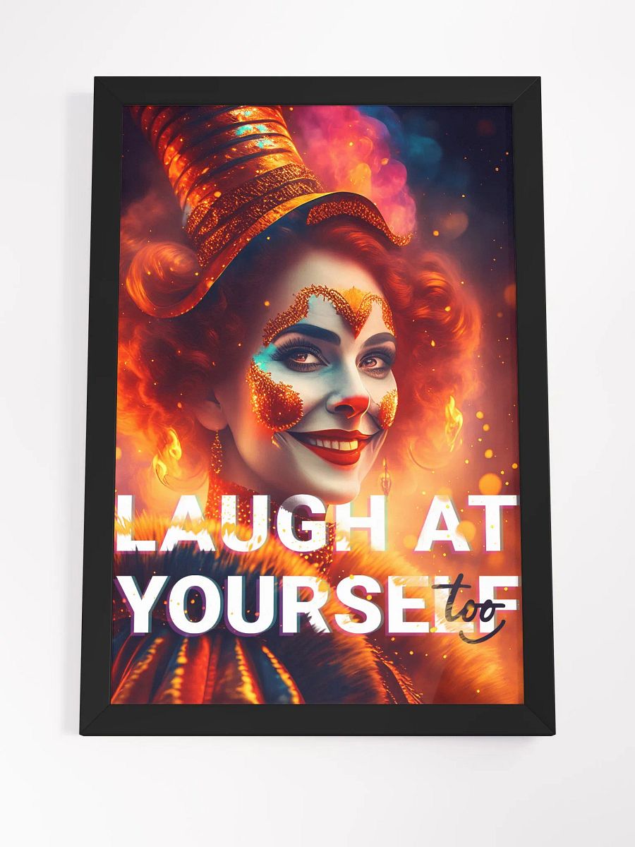 Laugh at yourself too - Clown in fire product image (4)