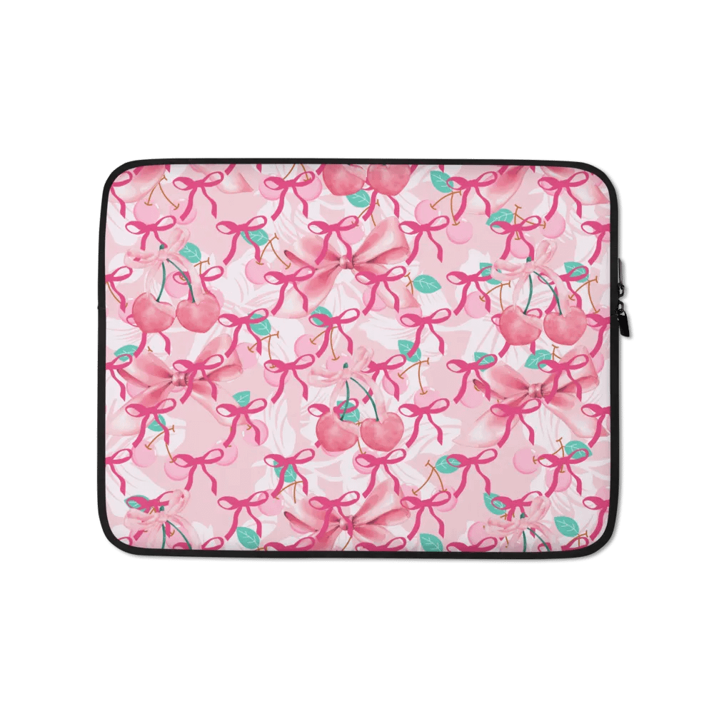 Cherry Delight Laptop Sleeve for feiminine ladies and girls product image (1)