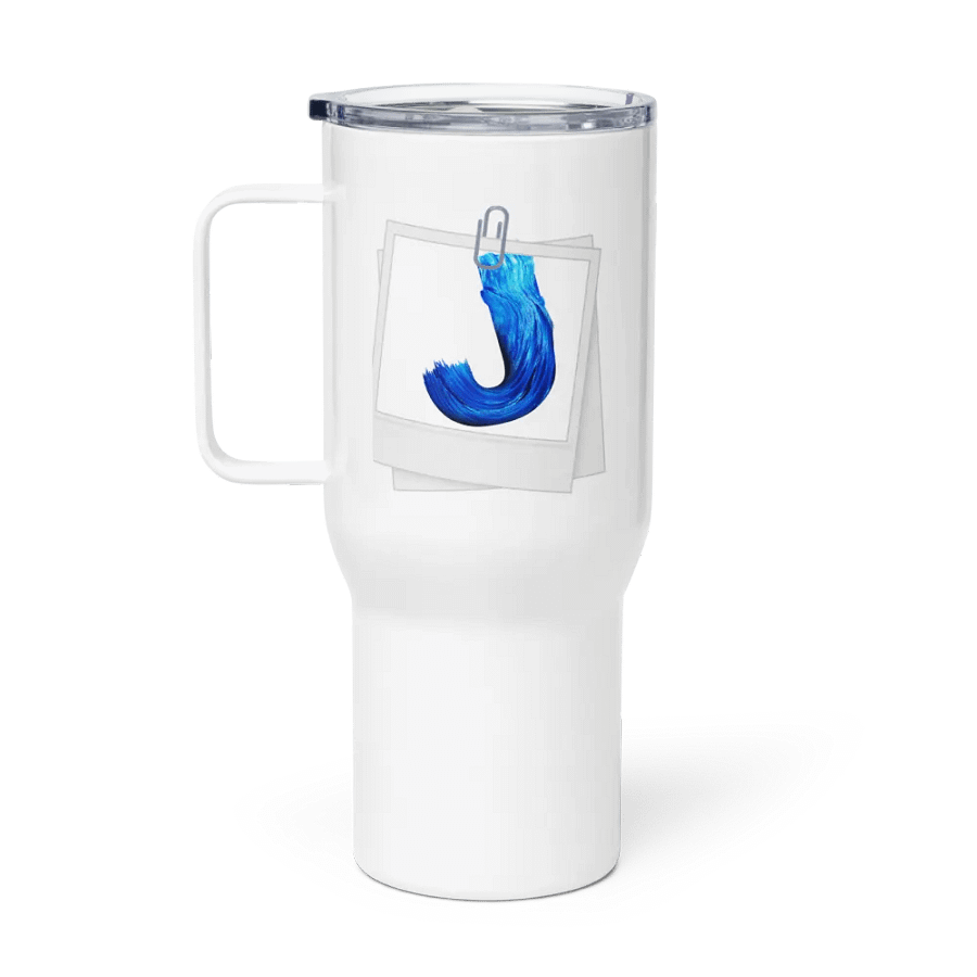 J-Elegant Blue Stroke Travel Mug product image (1)