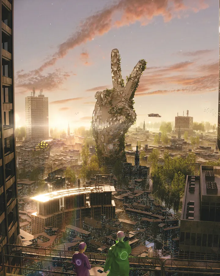 BROKEN HAND PEACE SIGN product image (2)