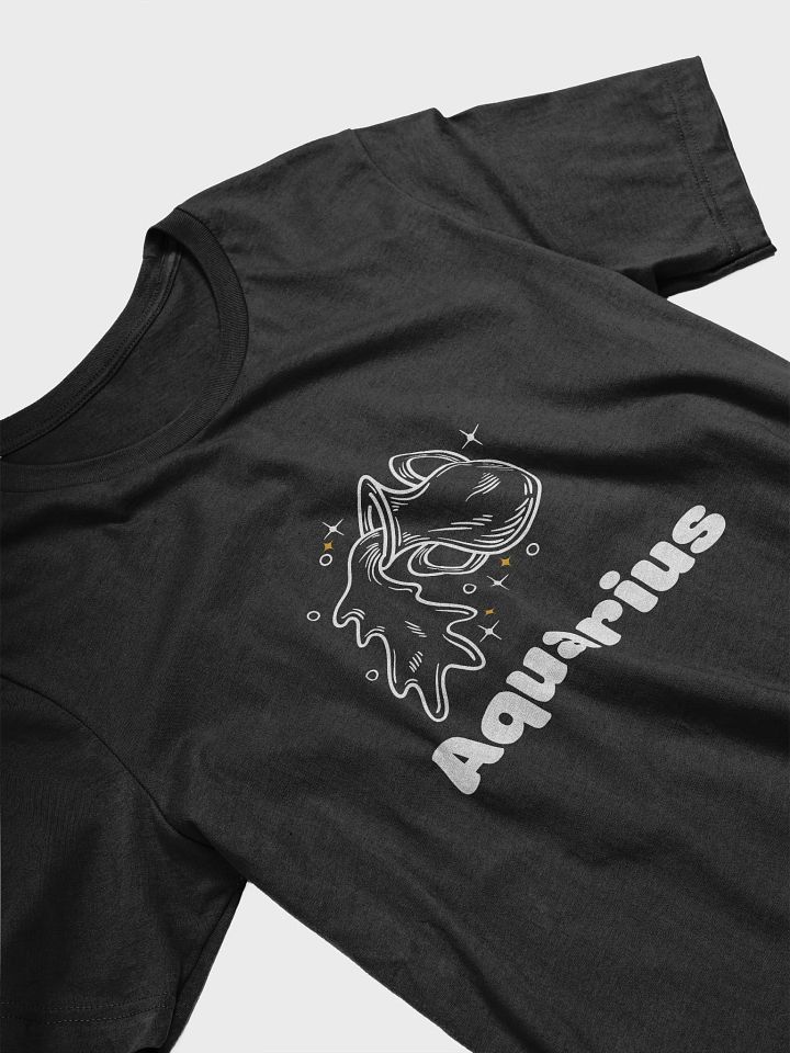 Aquarius Water Bearer T-shirt - White Writing product image (2)