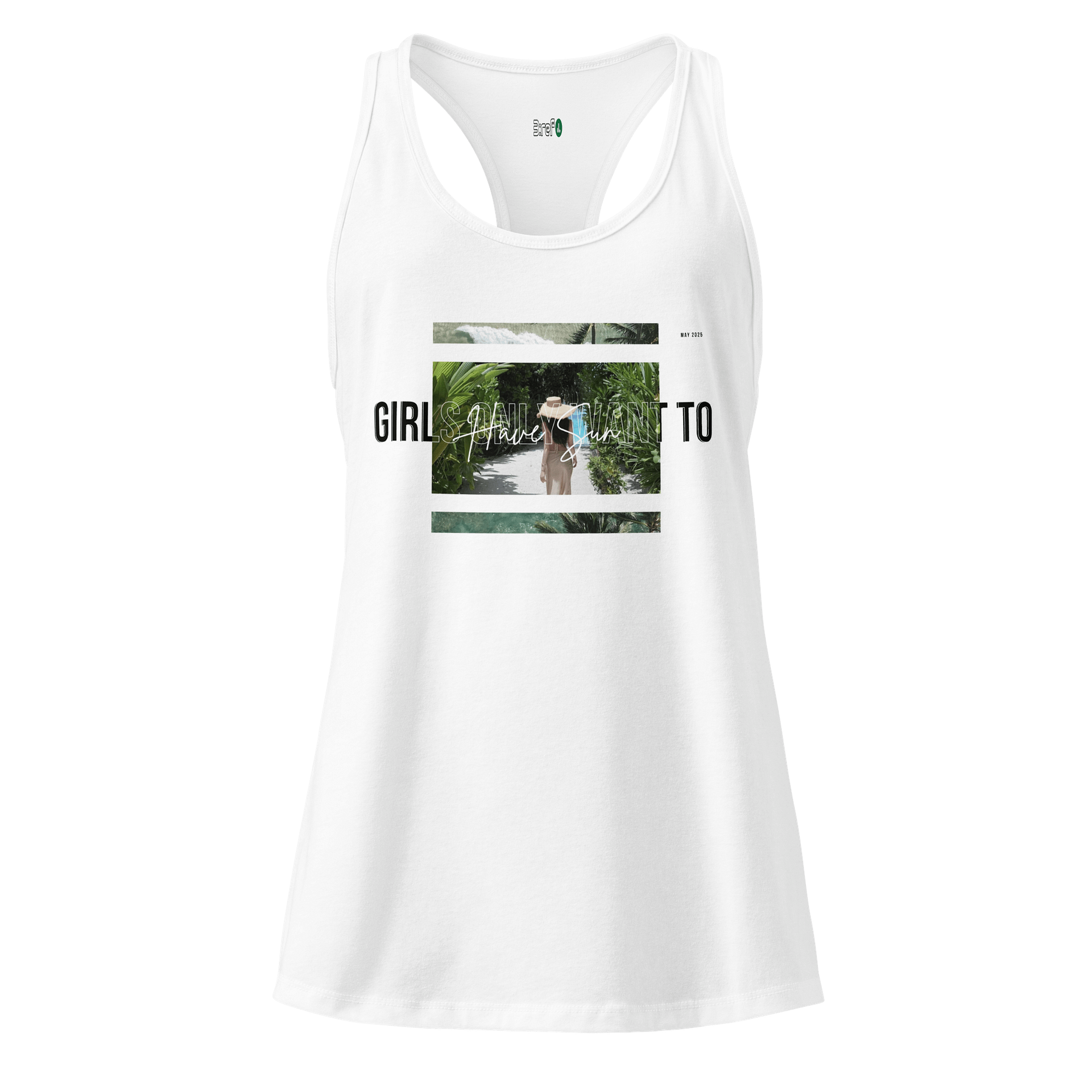 Girls Only Want to Have Sun Racerback Tank product image (1)