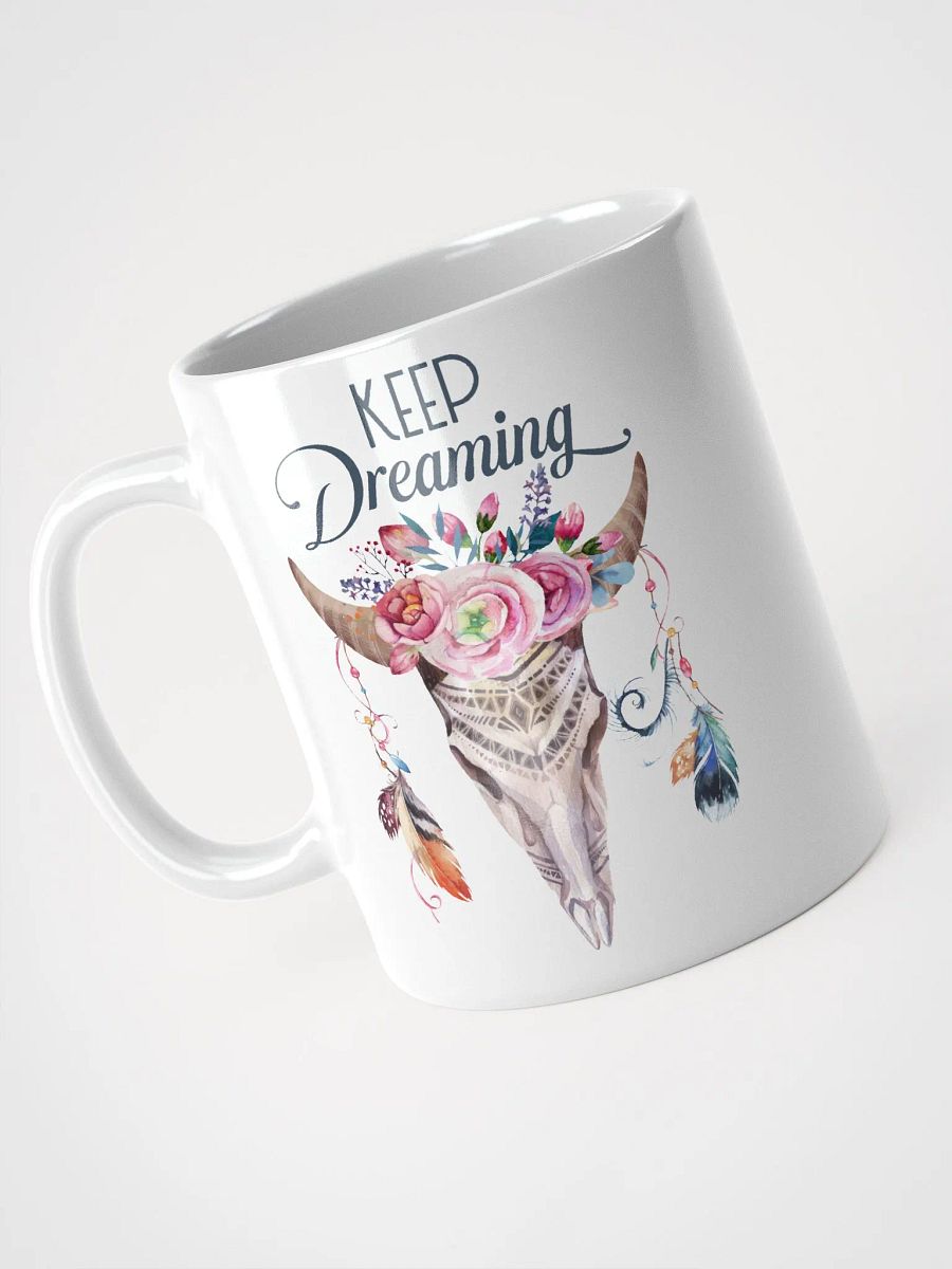 Floral Skull Keep Dreaming Mug product image (2)