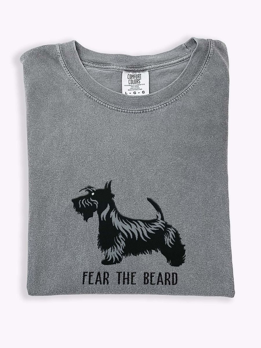 Fear the Beard T-Shirt(Embroidered) of a Scottish Terrier product image (1)
