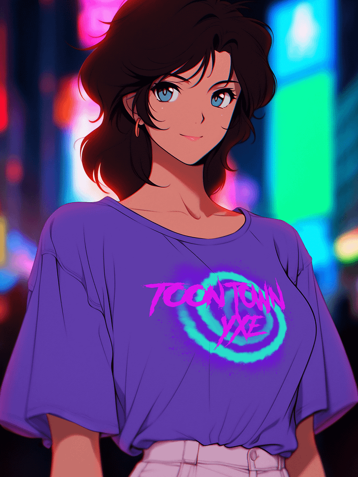 Psychedelic Neon Swirl Toon Town YXE product image (1)