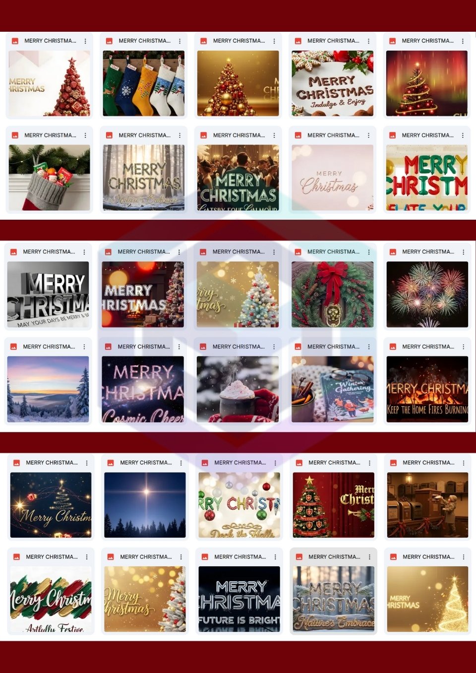 230 MERRY CHRISTMAS WISHING IMAGES BUNDLE WITH 60 FREE EXTRA WISHING IMAGES product image (3)