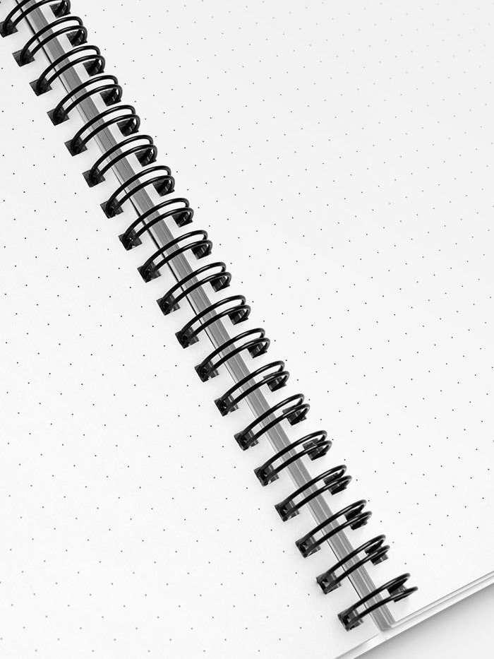 Bluebird & Flower Dot Grid Spiral Notebook product image (3)