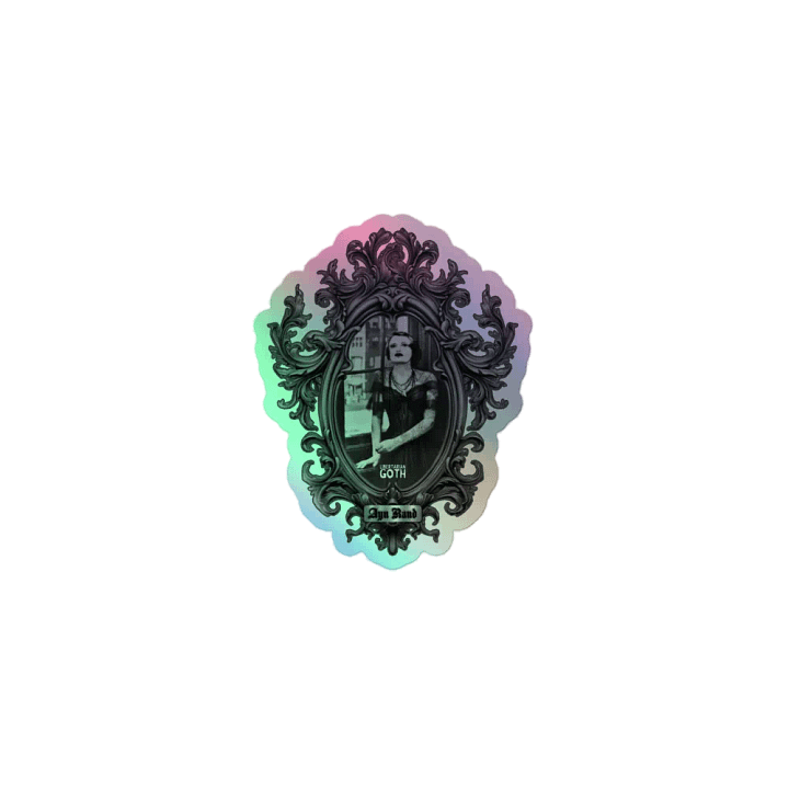Based Minds - Ayn Rand Holographic Sticker product image (1)
