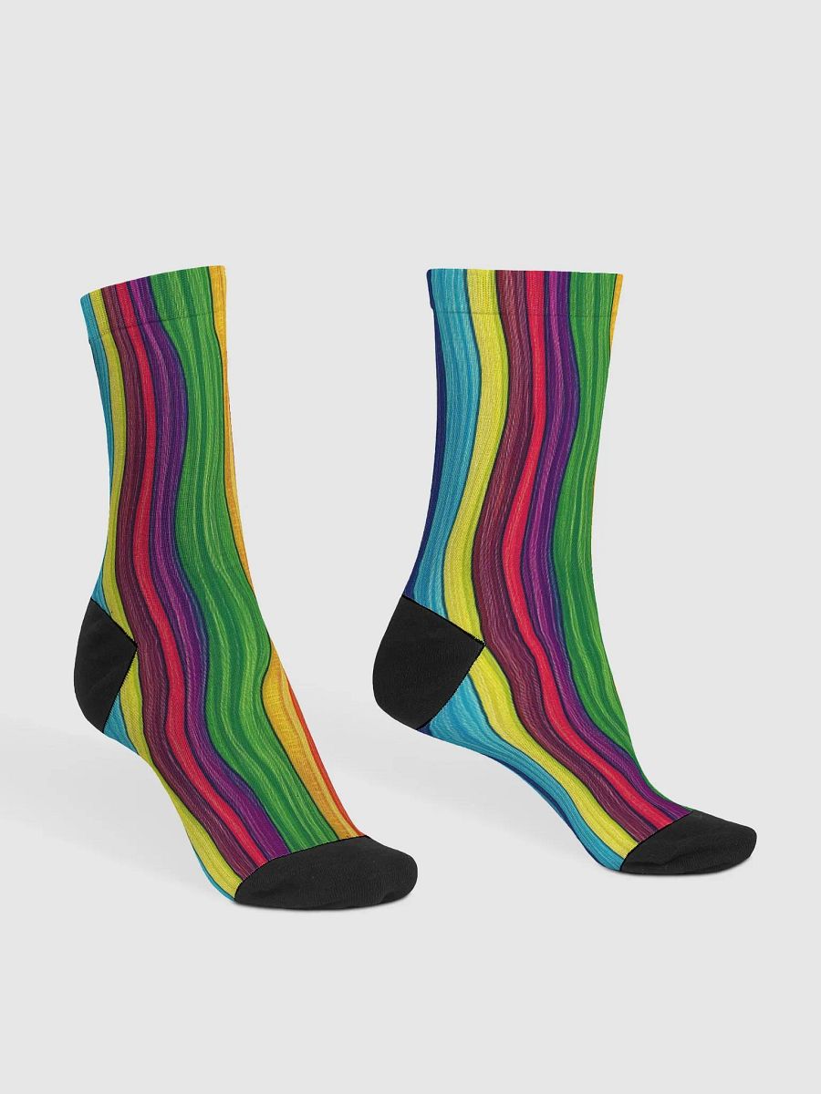 Rainbow Waves | Premium Sustainable Crew Socks product image (3)