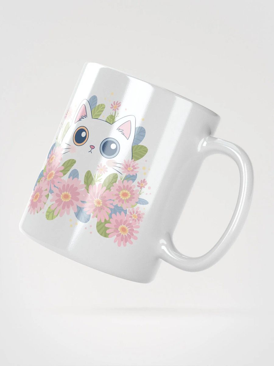 Whimsical Cat and Flowers Mug product image (4)